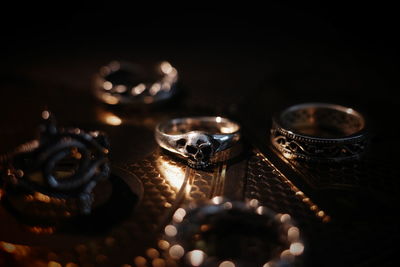 Close-up of coins