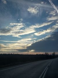 Country road passing through landscape