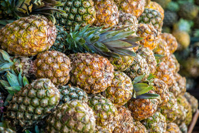 Full frame shot of fruits at market