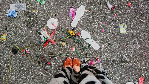 Low section of person standing on floor