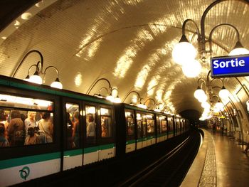 Railroad station platform