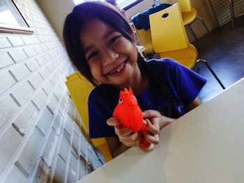 Portrait of a smiling young woman