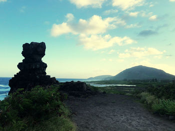 Scenic view of landscape against sky