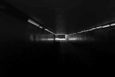 Empty subway tunnel