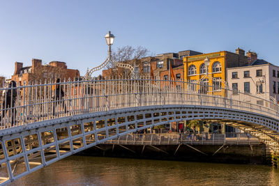 View of bridge over river