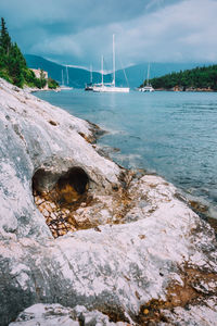 Scenic view of sea against sky