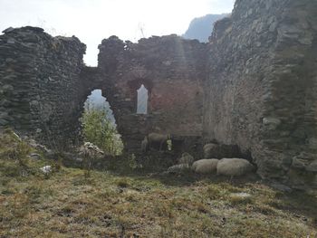 View of old ruins