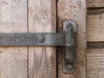 Full frame shot of old wooden door