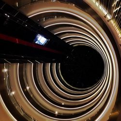 Close-up of spiral staircase