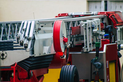 Close-up of a machinery