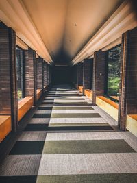 Empty corridor of building