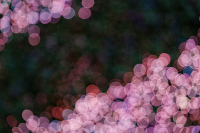 Defocused image of illuminated lights