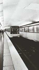 Railroad station platform