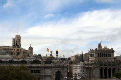 Buildings against sky in city