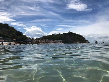 Scenic view of sea against sky