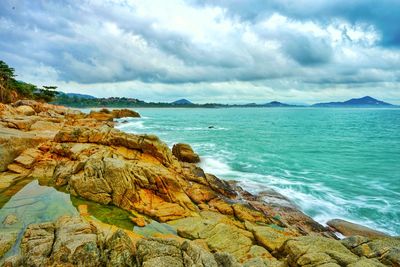 Scenic view of sea against sky