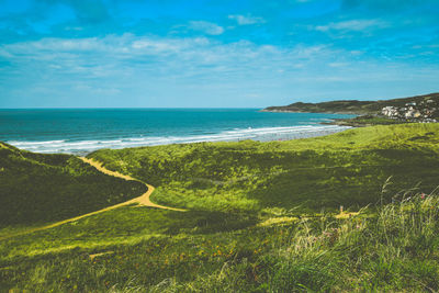 Scenic view of sea against sky