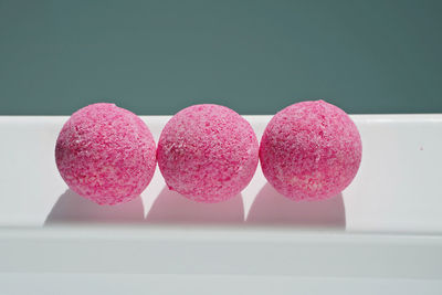 Close-up of cookies on table