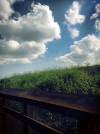 Scenic view of trees against sky