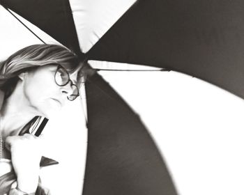 Portrait of young woman looking away