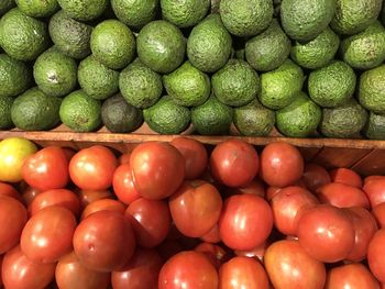 Full frame shot of oranges at market stall