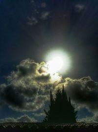 Low angle view of cloudy sky