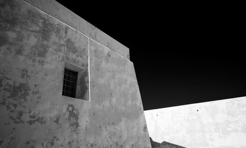 Low angle view of building against clear sky