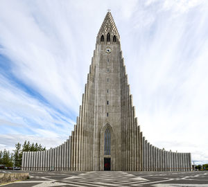Low angle view of historical building against sky