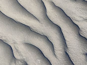 High angle view of ice cream in snow