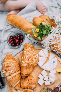 Close-up of food on table