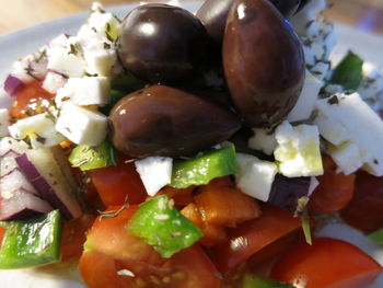 Close-up of salad in plate