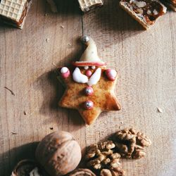 Close-up of food on table