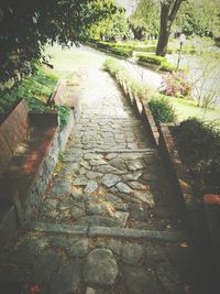 Walkway leading to park