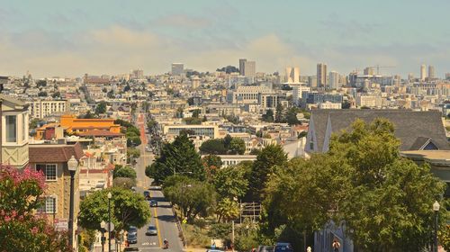 San francisco street sunny day