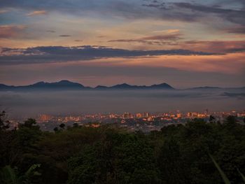 Cityscape at sunset