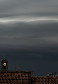 High section of building against sky