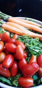 Close-up of fresh vegetables in market