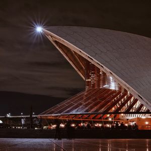 Illuminated city at night