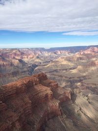 Scenic view of mountains and valley at grand canyon