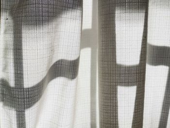 Close-up of curtain against window