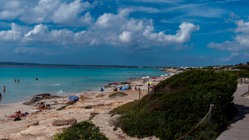 Panoramic view of sea against sky