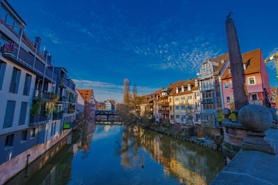 Reflection of buildings in canal