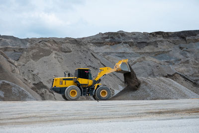 Bulldozer working at mine