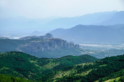 High angle view of landscape against sky