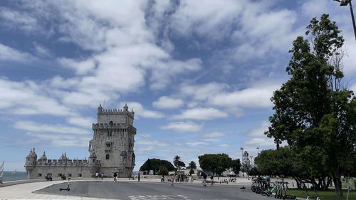 View of historical building against cloudy sky