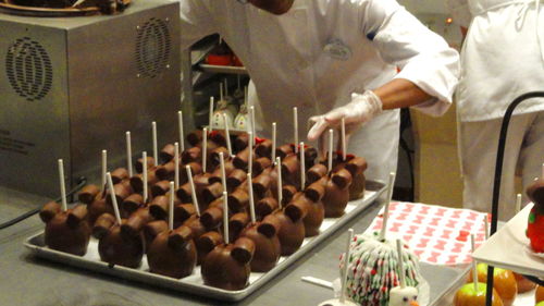 View of chocolate cake