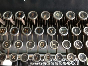 Full frame shot of computer keyboard