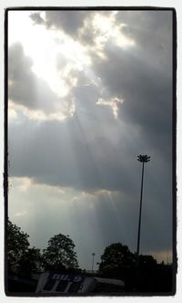 Low angle view of cloudy sky