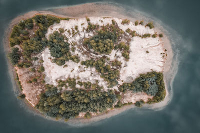High angle view of bread in container
