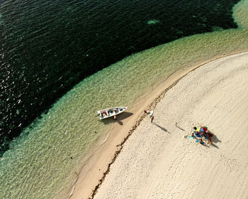 Drone photography in a beach